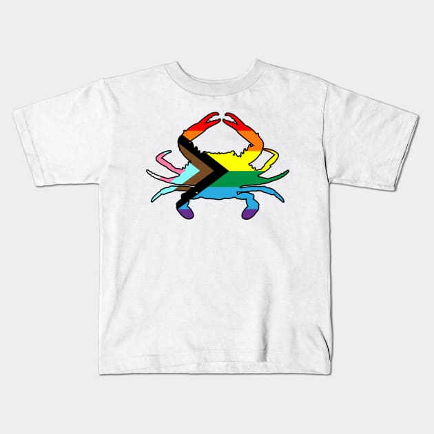 Blue Crab: Queer Pride Kids T-Shirt by ziafrazier